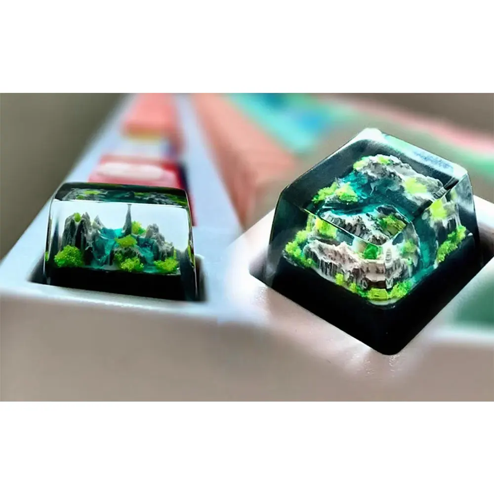 Gaming Keyboard No Rgb - Klawisze RGB z żywicy rzemieślniczej Mountain