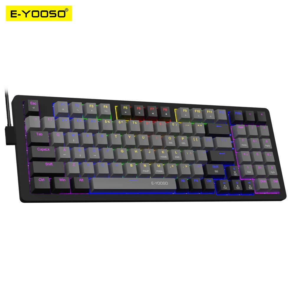 Keyboard Gaming Blue Switch - E-YOOSO Z94 USB mechaniczna klawiatura do