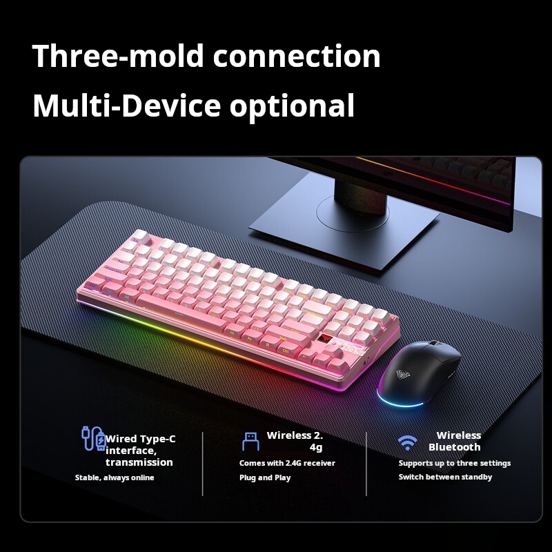 AULA F87 Pro V2 – trójtrybowa  – Gaming Keyboard Hot Swappable recenzja i cena