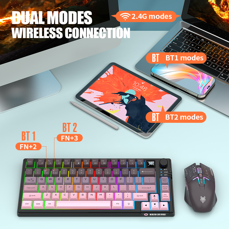 2.4G Bezprzewodowy zestaw klaw – Gaming Keyboard No Rgb recenzja i cena