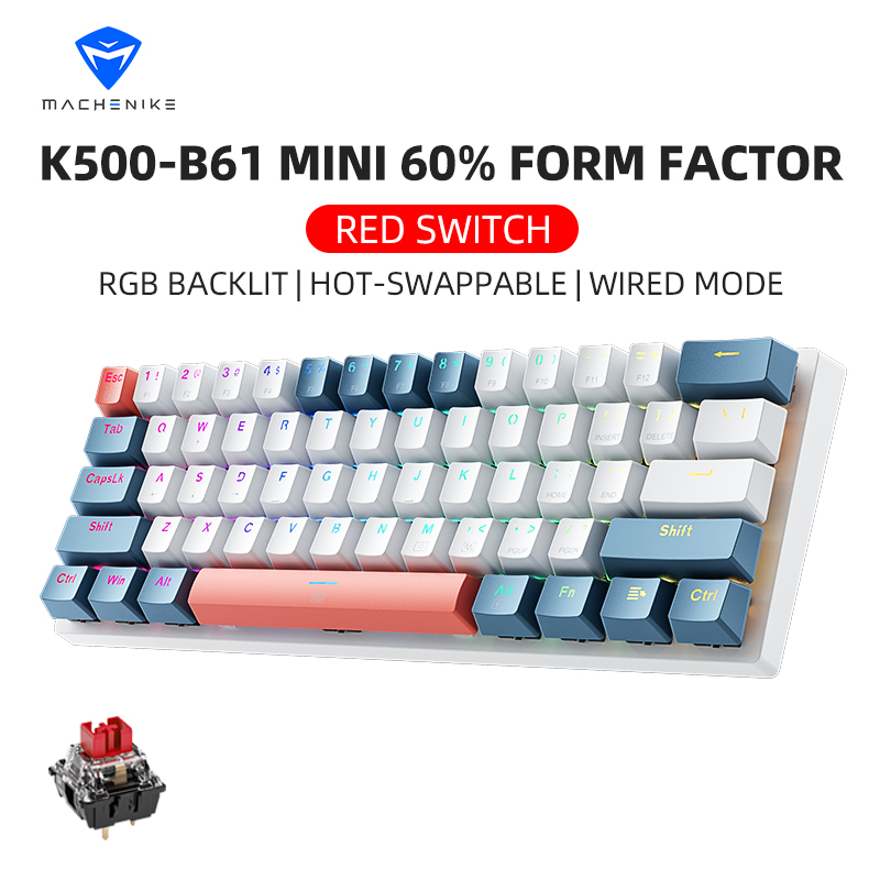 K500-B61 Machenike Mini Mechan – Keyboard Gaming Blue Switch recenzja i cena