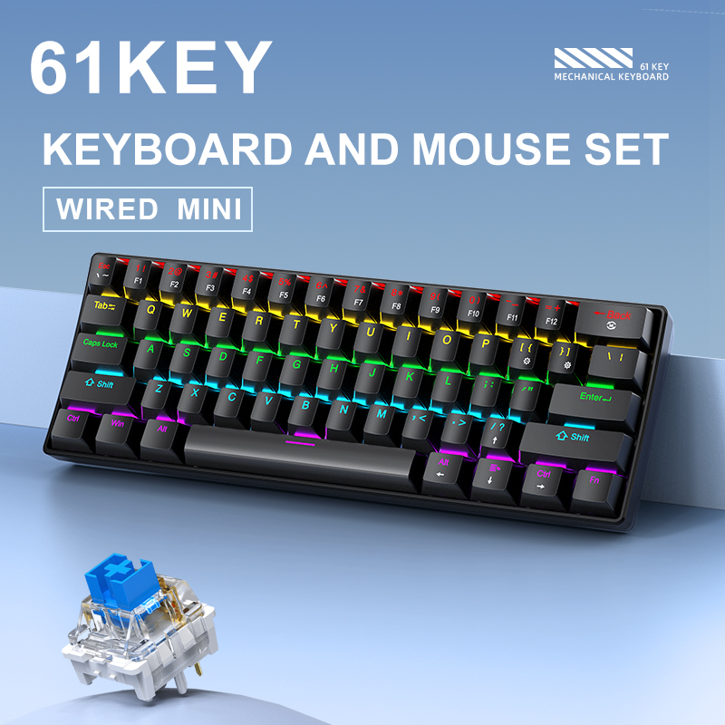 APAYADO K61 Mini Klawiatura Me – Keyboard Gaming Blue Switch recenzja i cena