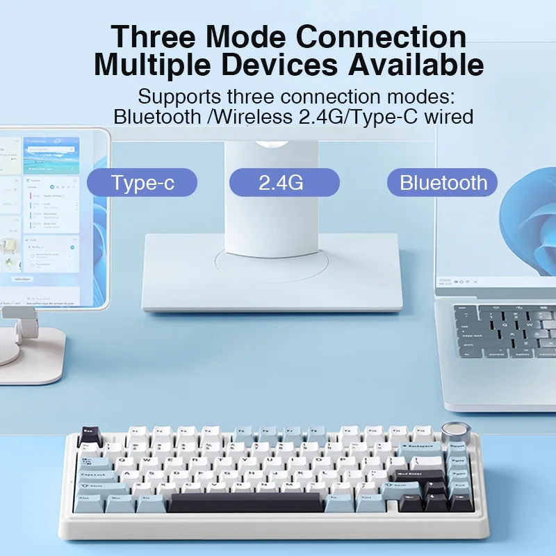 AULA F75 2.4G bezprzewodowy/Bl – Keyboard Gaming Blue Switch recenzja i cena