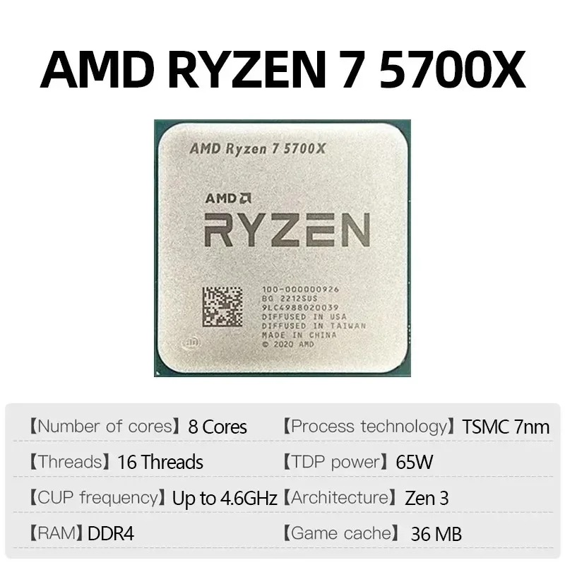 AMD Ryzen 7 5700X 4.6GHz Socke – Amd Cpu Ryzen 7 recenzja i cena