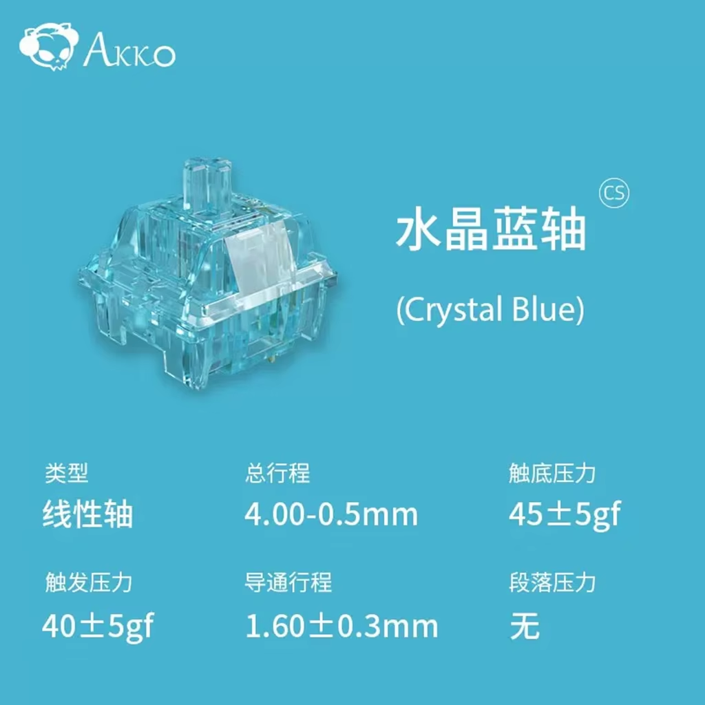 Akko Crystal V3 Switch Wine Re – Keyboard Gaming Blue Switch recenzja i cena